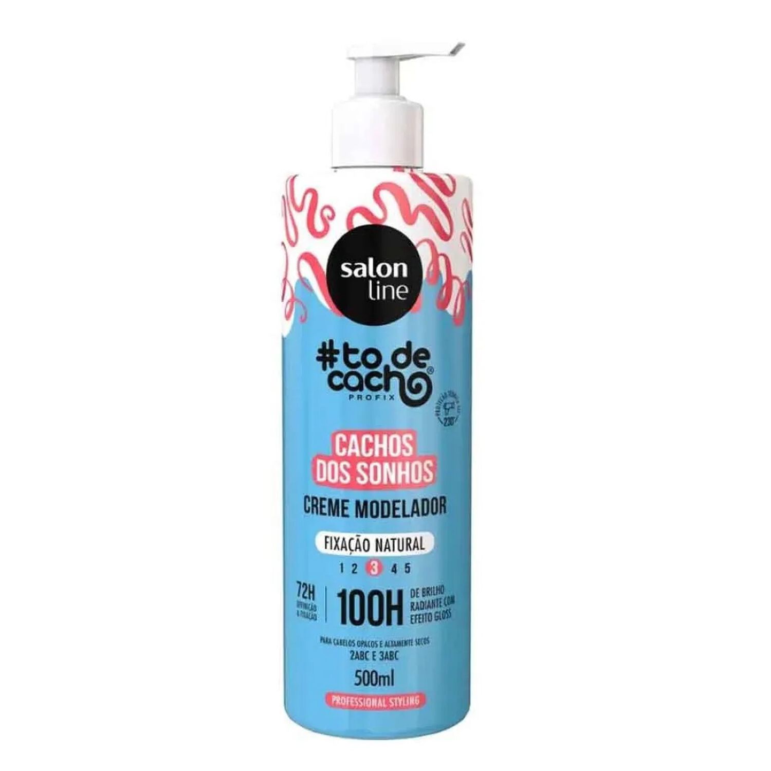 Crema Modeladora Cachos Dos Sonhos Fix Natural 500 Ml Salon Line image number 0.0