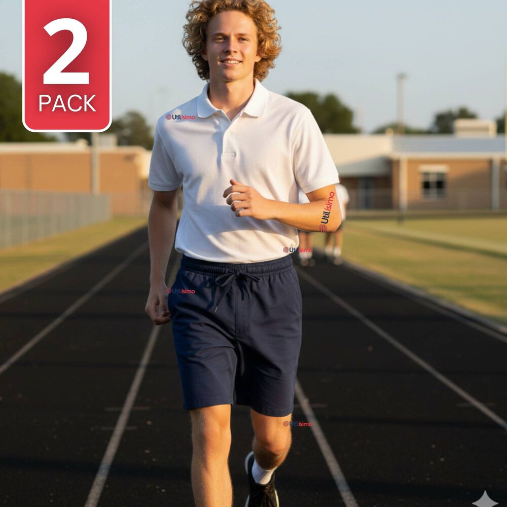 Pack 2 Pantal&oacute;n Corto Short Escolar Juvenil Algod&oacute;n Deportivo Azul Marino image number 0.0