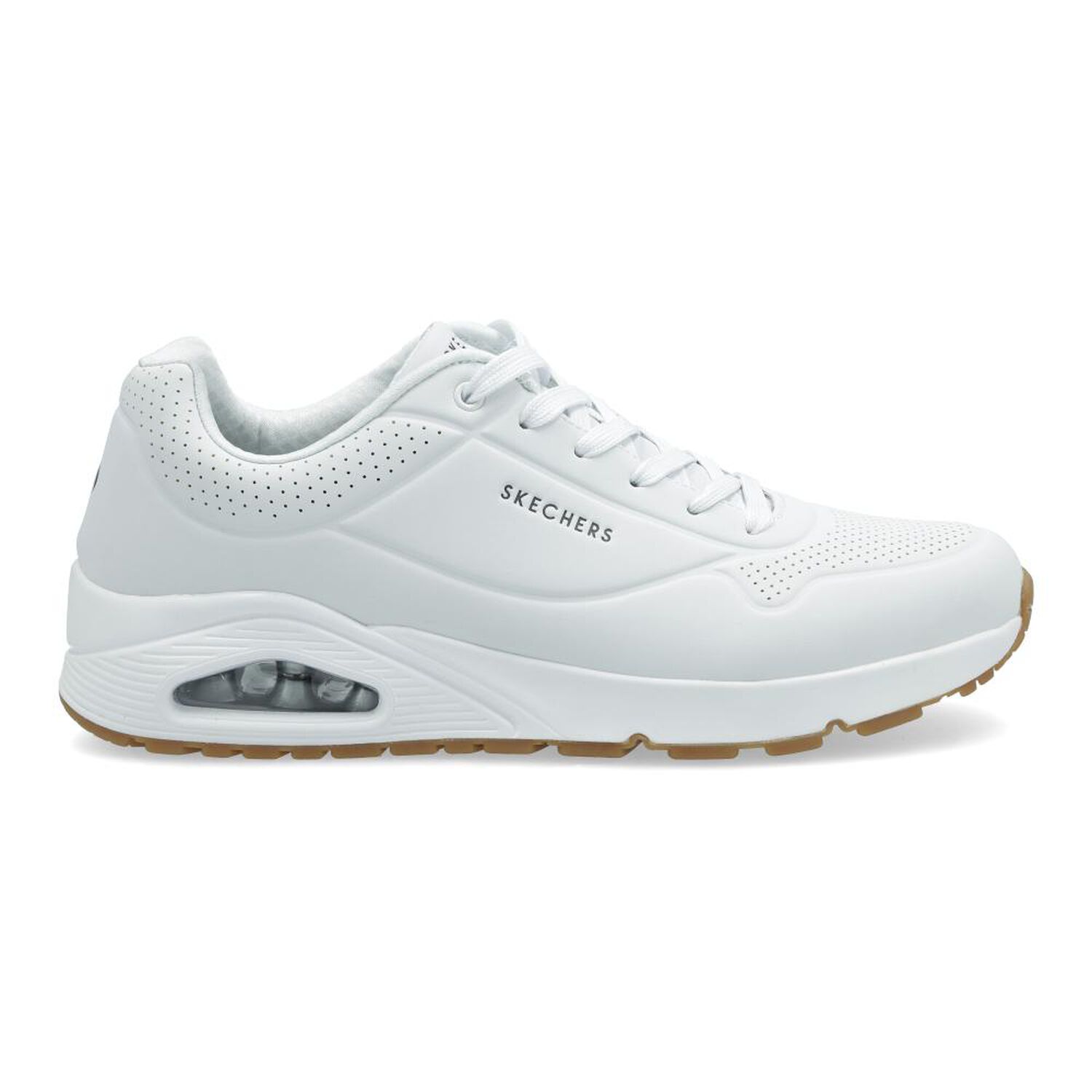Zapatilla Running Hombre Skechers 52458-Wht image number 1.0