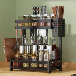 Estante Organizador Para Especias Cocina Especiero 2 Niveles