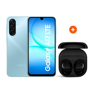 Smartphone Samsung Galaxy A17 LTE / 4G / 128 GB / Azul / Liberado + Aud&iacute;fonos Bluetooth Galaxy Buds Core Negro