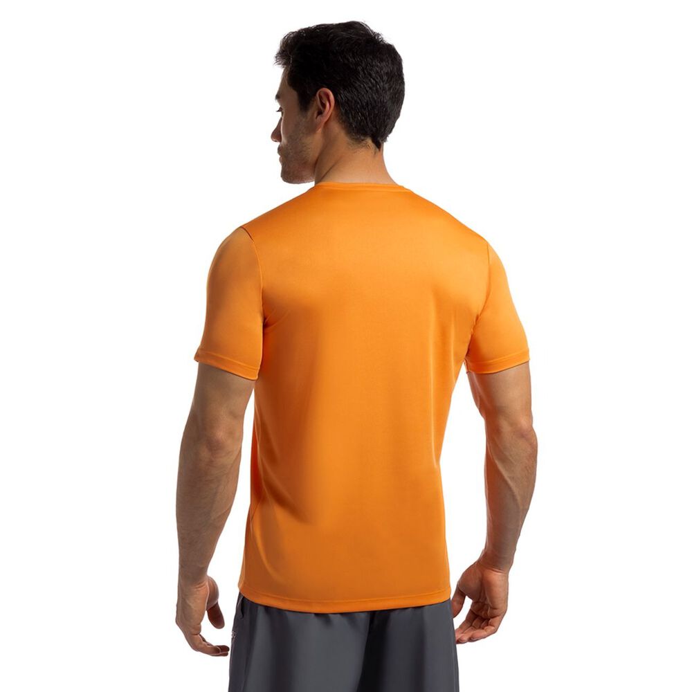 Polera Essential Manga Corta Naranja Hombre image number 2.0