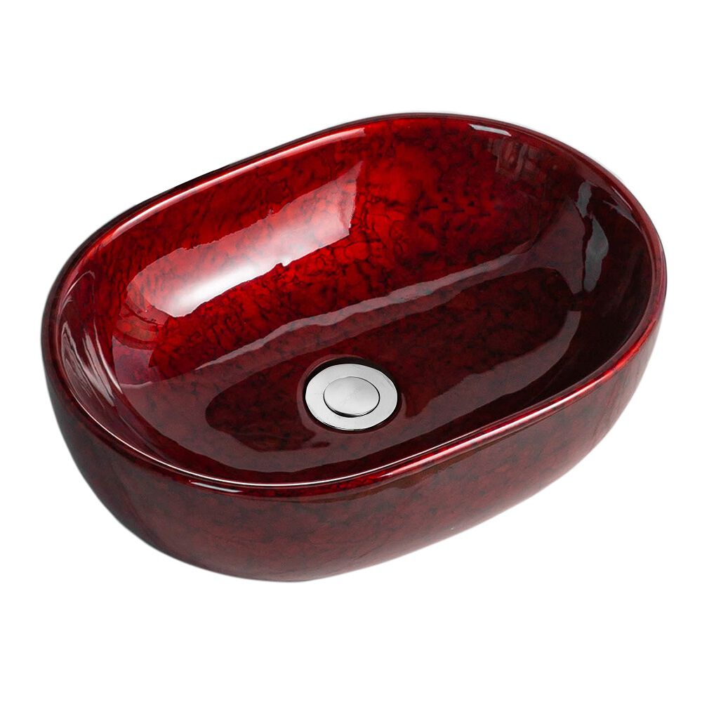 Lavamanos Sobreponer Domsa Slc879 Palo De Rosa 48x34x14 Cm image number 2.0