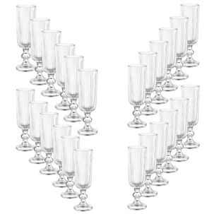 Set 24 Copas Flute Talladas 160ml Lisa Allegra De Vidrio