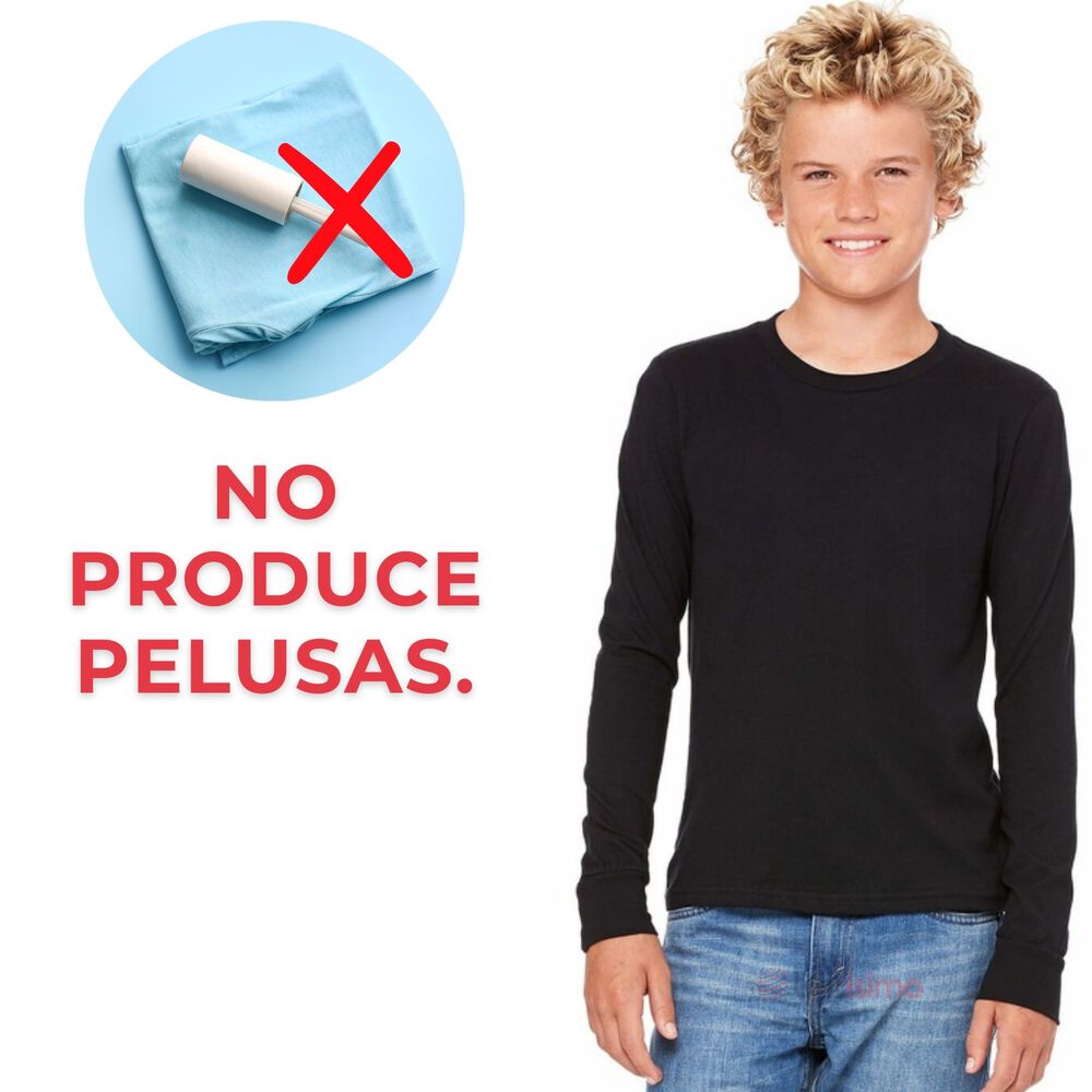 Camiseta Polera Polar Niño Primera Capa Manga Larga image number 7.0