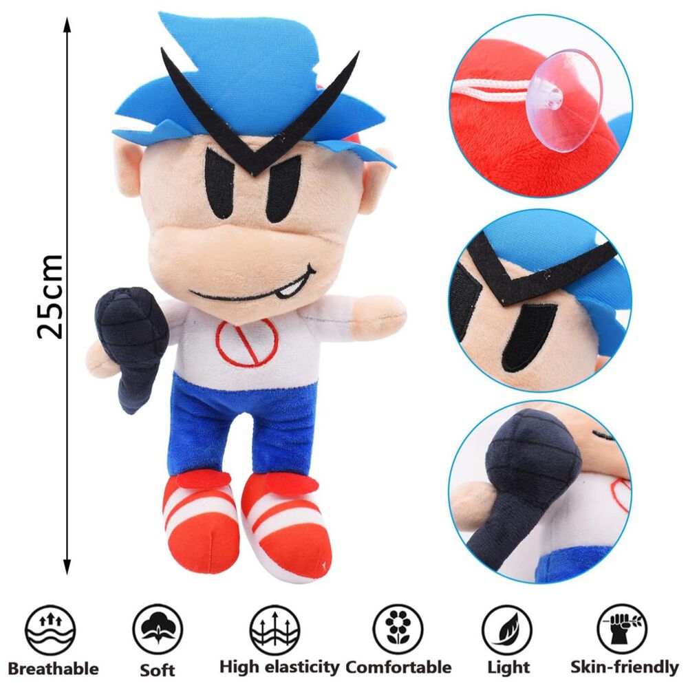 Juguete Peluche Boyfriend 25cm Friday Night Funkin Azul image number 1.0
