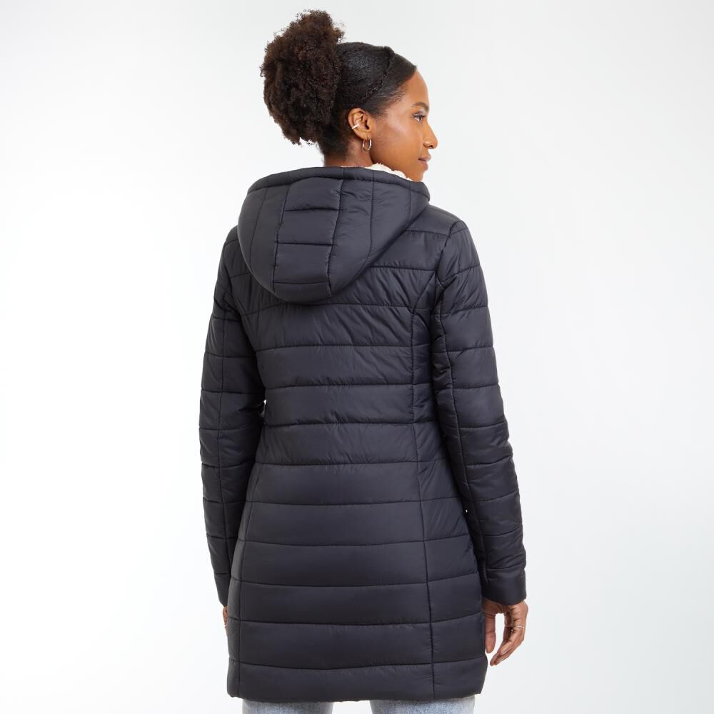 Parka Larga Interior Pelos Cuello Alto Con Capucha Mujer Rolly Go image number 3.0