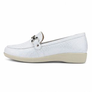 Mocasin Blanco Mujer Casual Chalada Denzen