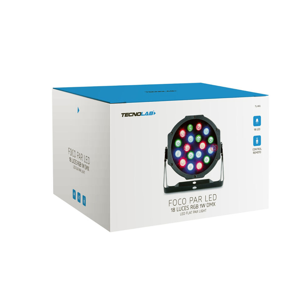 Foco Par 18 Luces Led Disco Rgb Dmx 80w - Ps image number 2.0