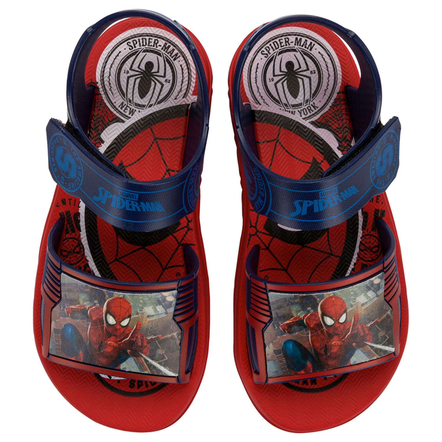 Sandalia Infantil Rojo/azul Marvel Team Ipanema image number 2.0