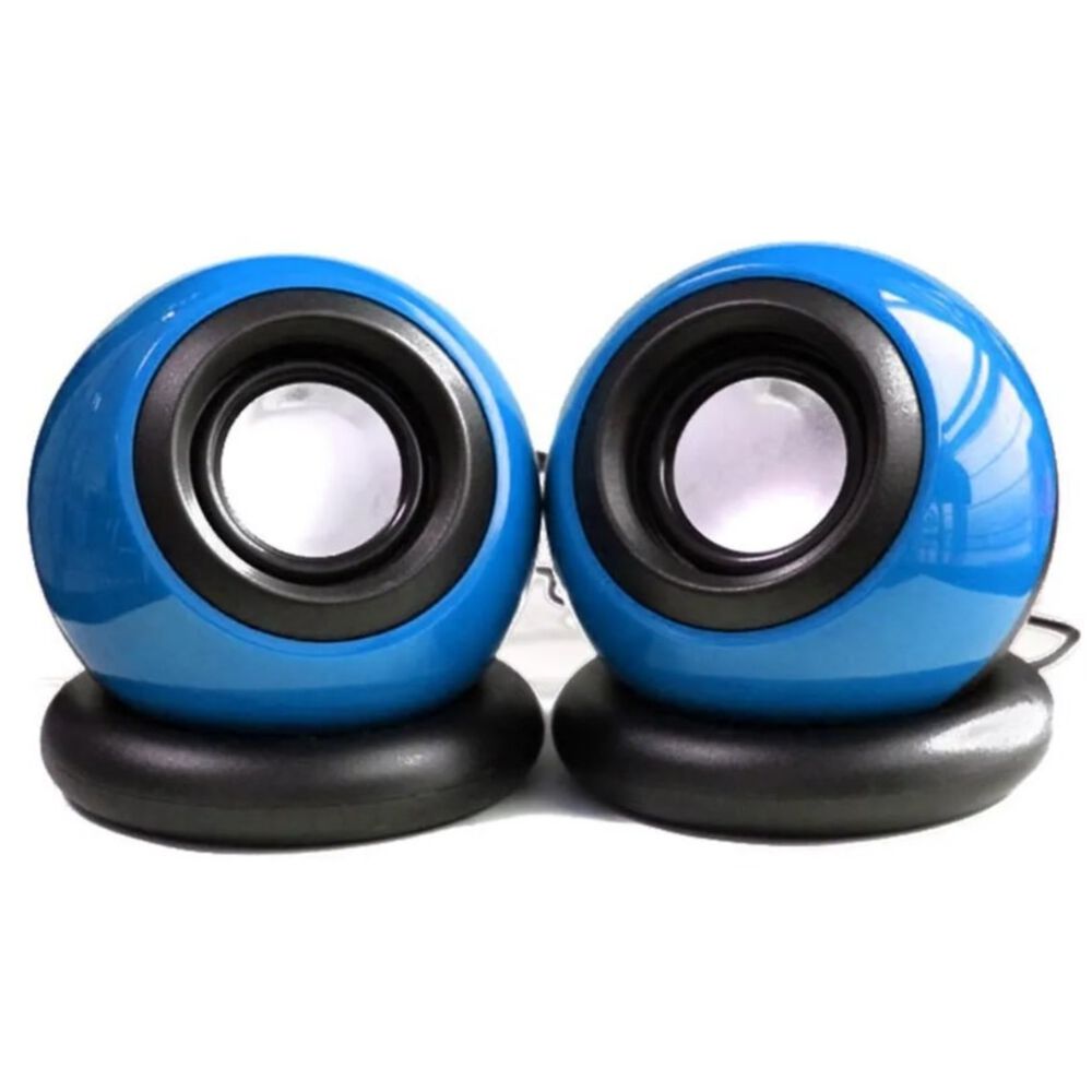 Parlante D-08l Para Pc-notebook (redondo) - Celeste image number 0.0