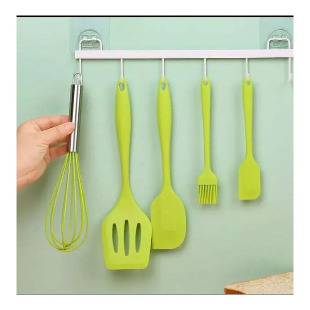 Set De Utensilios 5 Piezas De Silicona Para Cocina Verde image number 1.0