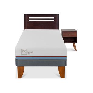 Cama Europea Cic Excellence Plus / 1 Plaza / Base Normal + Set De Maderas