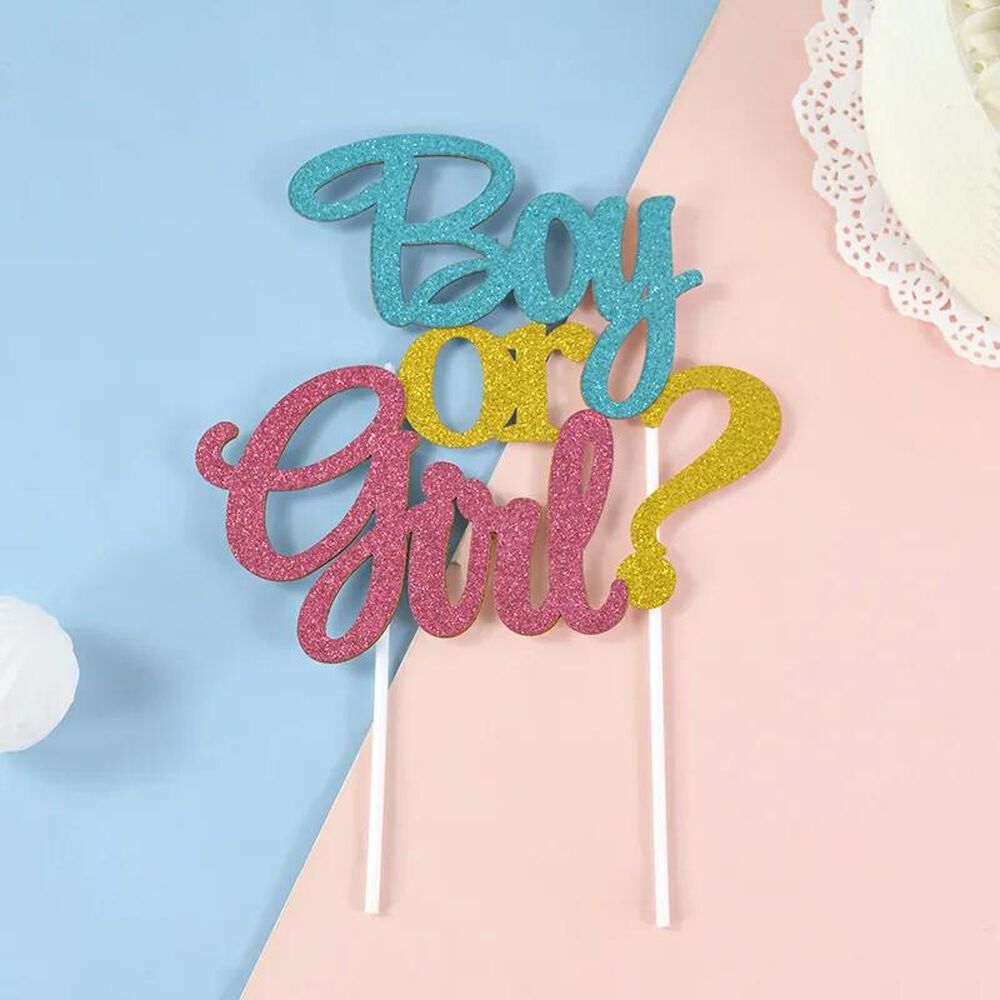 Topper Torta Pastel Baby Shower Revelacion Genero Cotillon image number 1.0
