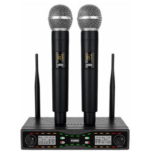 Micr&oacute;fonos Inal&aacute;mbricos Uhf Dual 50m Recargables Usb C - Ps