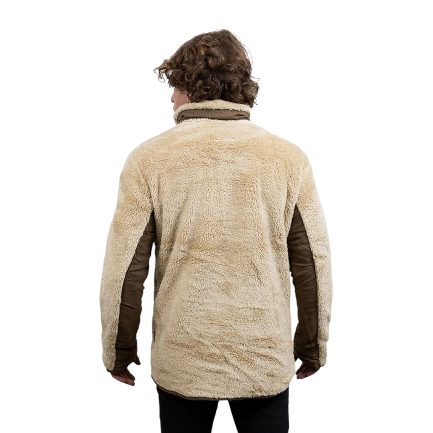 Poler&oacute;n Shaggy Lander Taupe Hombre Falcone image number 3.0