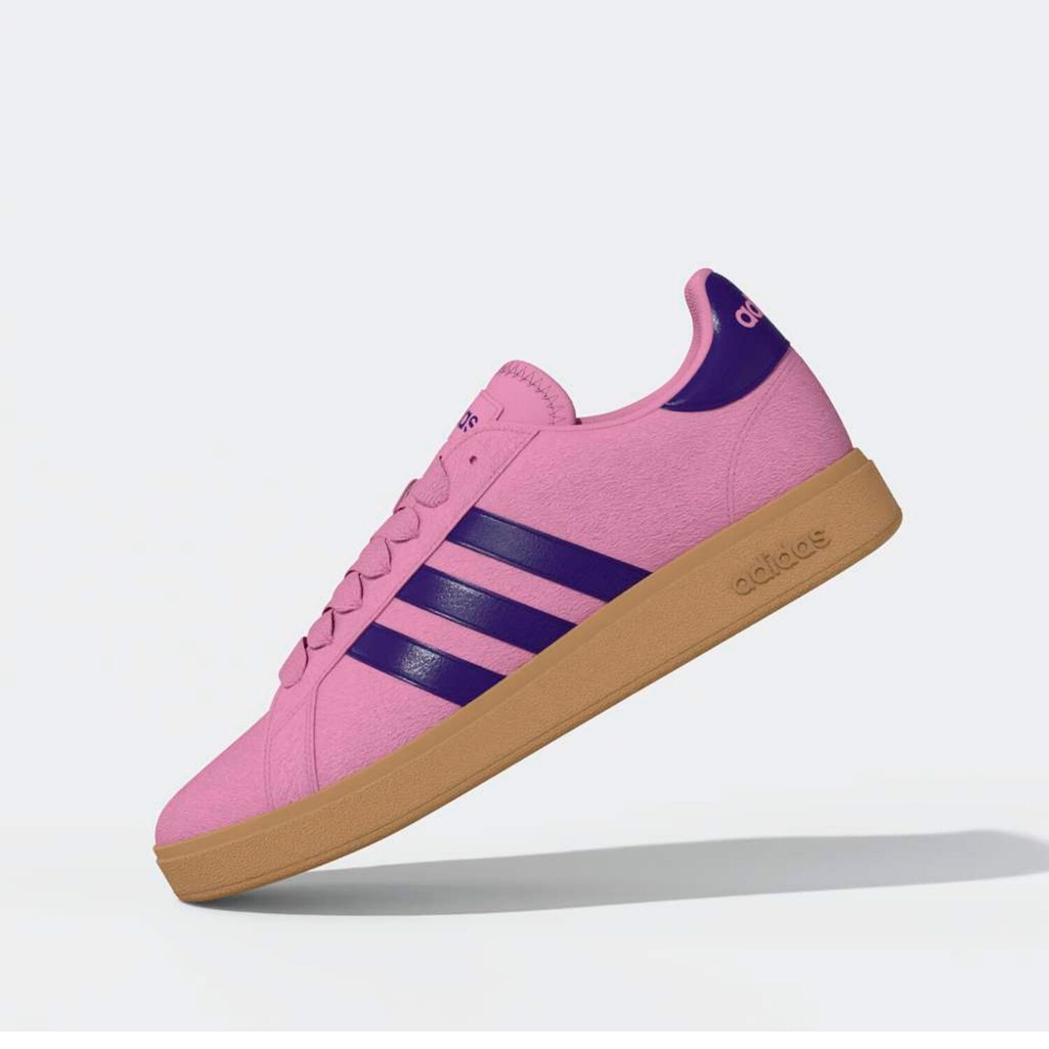 Zapatilla Urbana Mujer Adidas Grand Court Base 00s Rosado image number 1.0