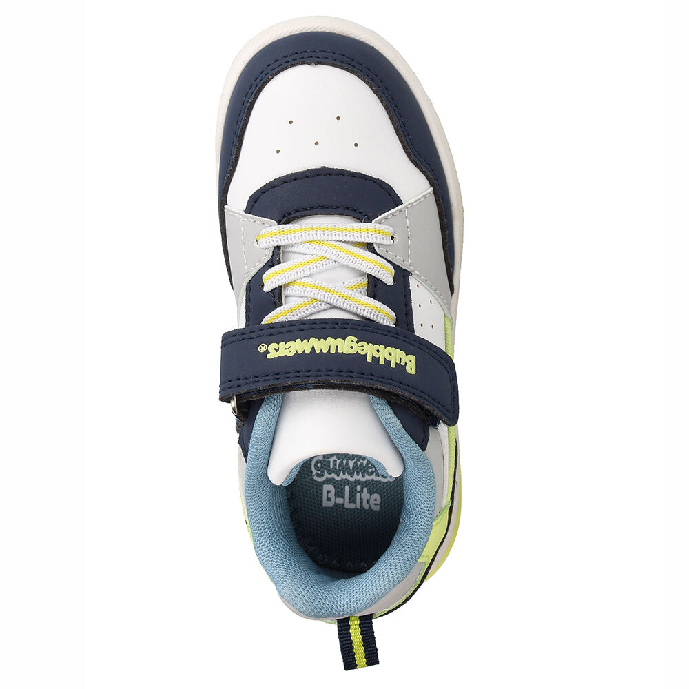 Zapatilla Niño Bubblegummers Luces Dakar Blanco-azul image number 5.0