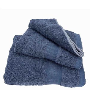 Juego Toalla Andes 2 Piezas Lisa Azul