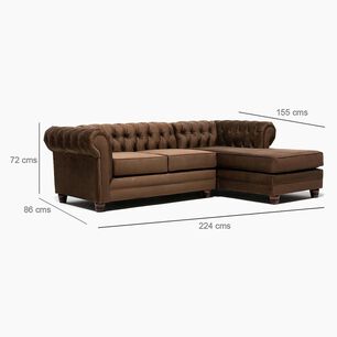 Sof&aacute; Seccional Barra Design Chesterfield / 4 Cuerpos