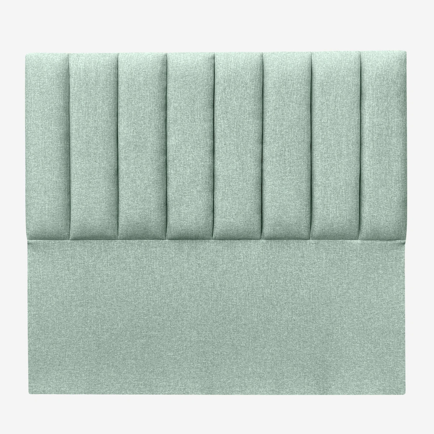 Respaldo De Cama Tubular Vertical Lino Verde Jeans 2 Plazas image number 0.0