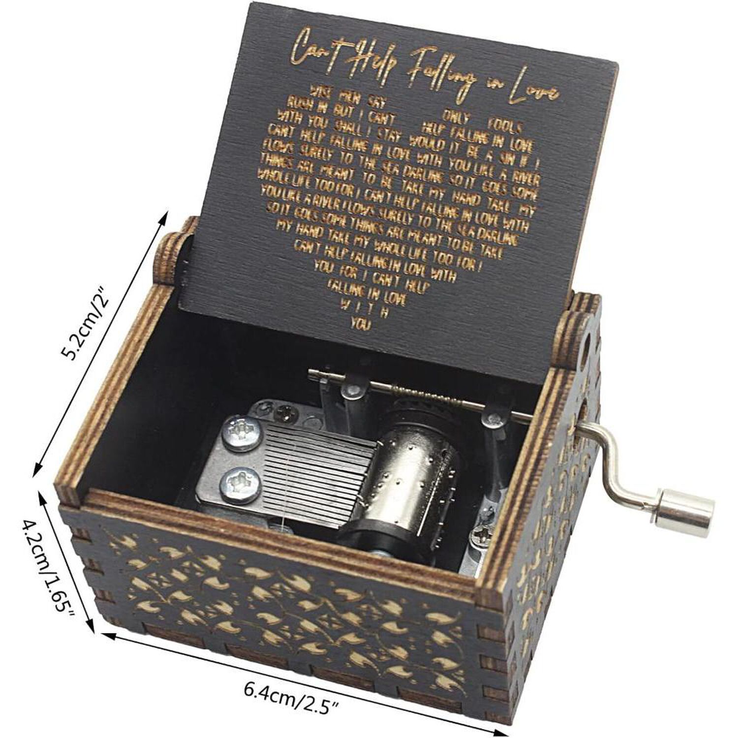 Caja Musical Elvis Can't Help Falling In Love Coraz&oacute;n Amor image number 4.0