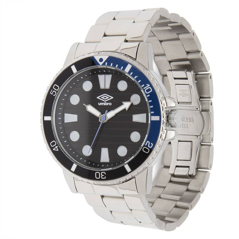 Reloj Umbro Plus Umbp-4100-3 Plateado Hombre image number 2.0