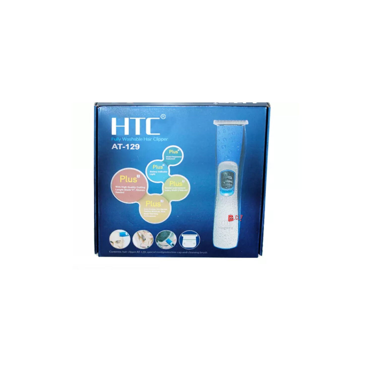 M&aacute;quina Corta Pelo Htc Recargable Azul - Ps image number 3.0