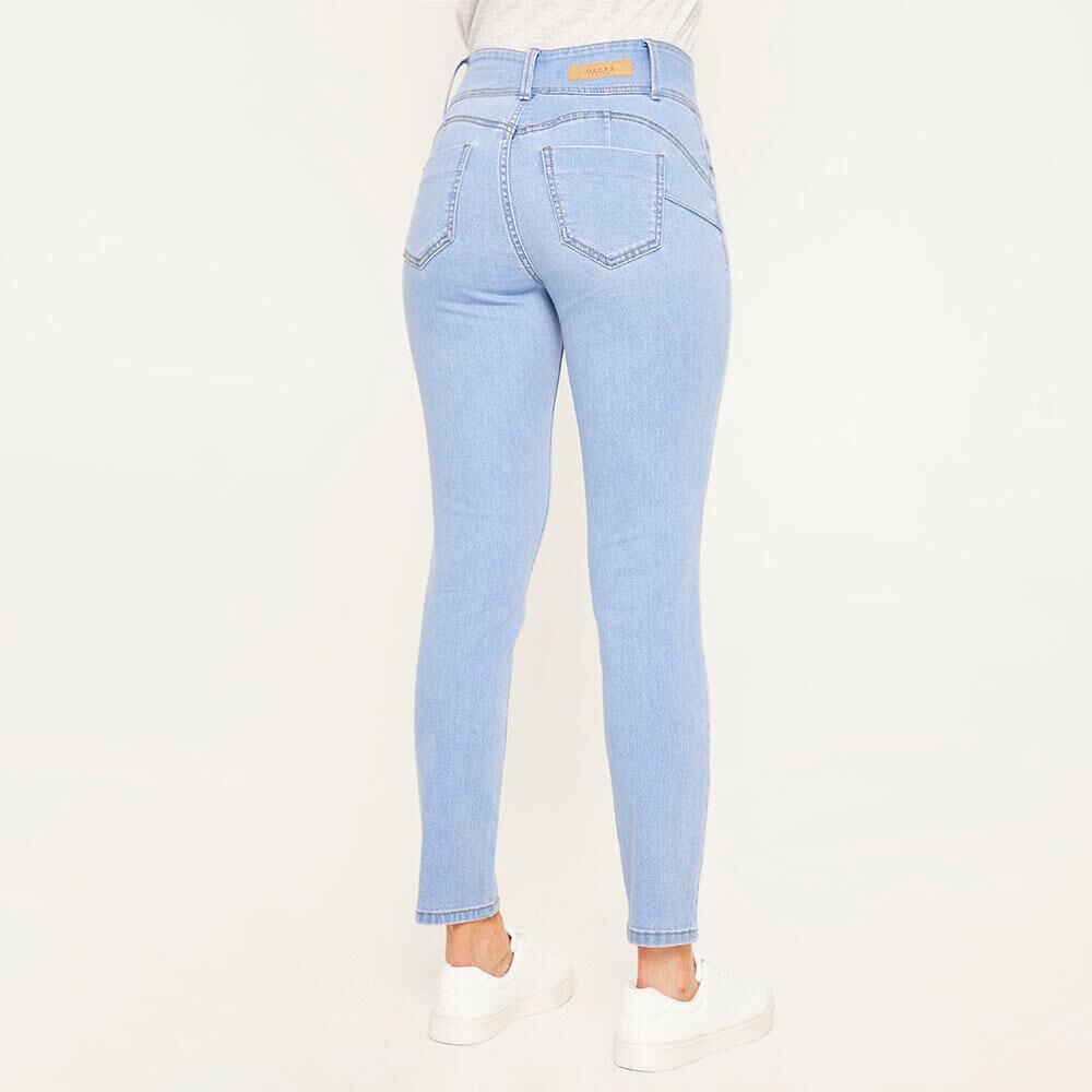 Jeans Tiro Alto Regular Mujer Geeps image number 2.0