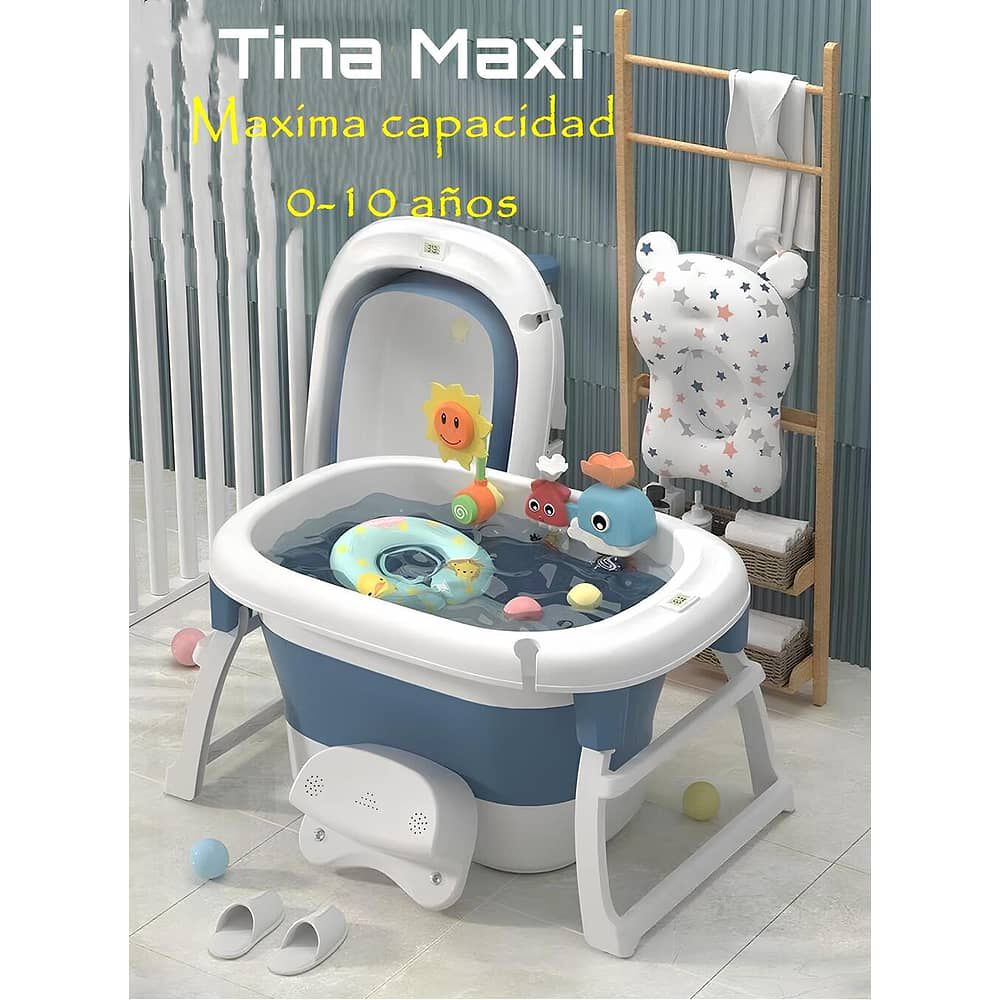 Ba&ntilde;era Con Cojin Term&oacute;metro Y M&aacute;s Accesorios Verde Lubabycas image number 5.0