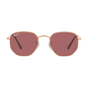 Lentes De Sol Hexagonal Rose Gold Polarizados Ray-ban