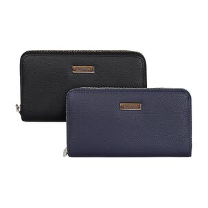 2 Billeteras De Mujer Calixta Negra Y Azul Kenneth Cole
