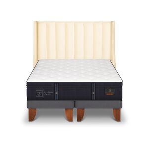 Cama Europea Cic Grand Premium / 2 Plazas / Base Dividida + Respaldo