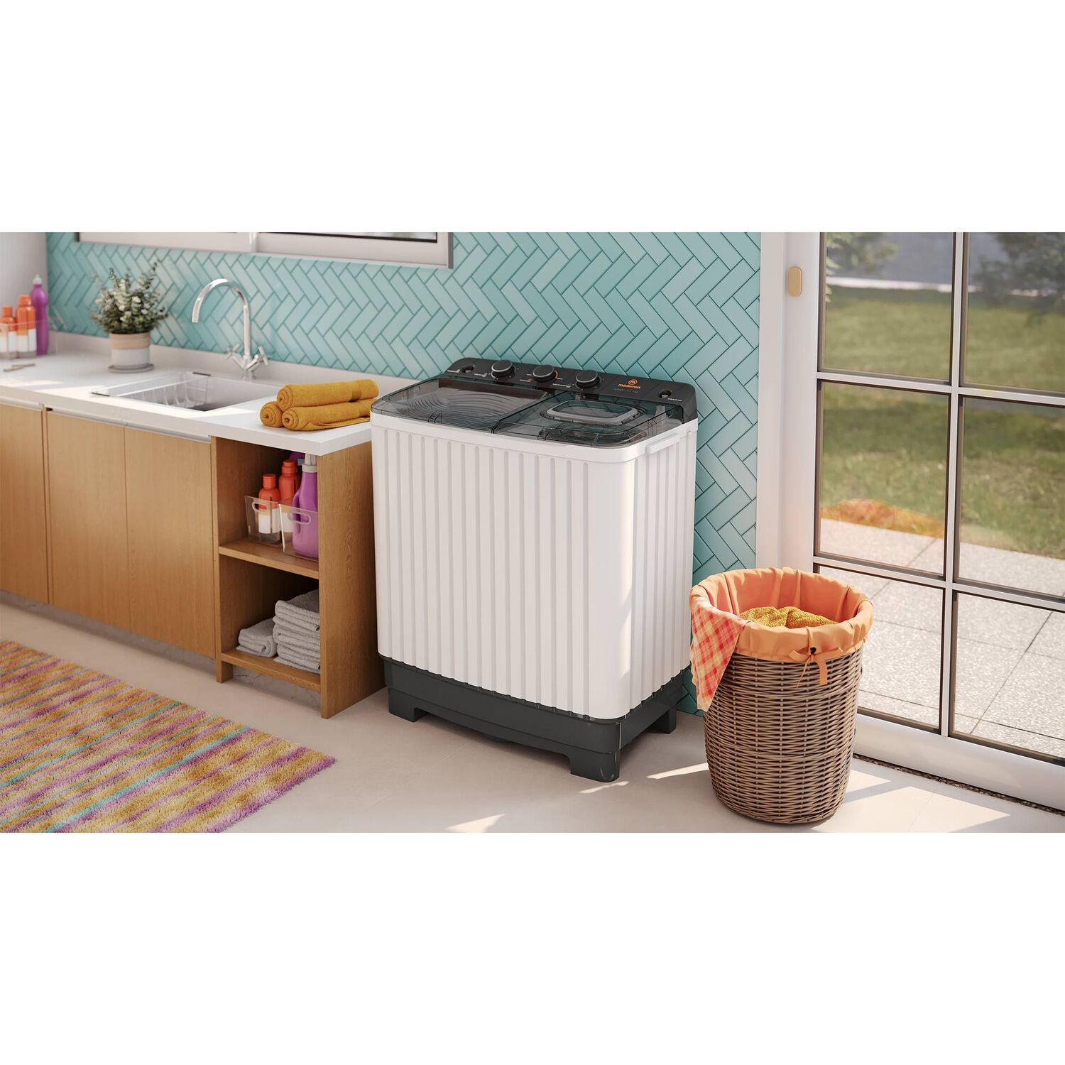 Lavadora Semi Autom&aacute;tica Mademsa 9kg Carga Superior Mwmsat9w image number 5.0