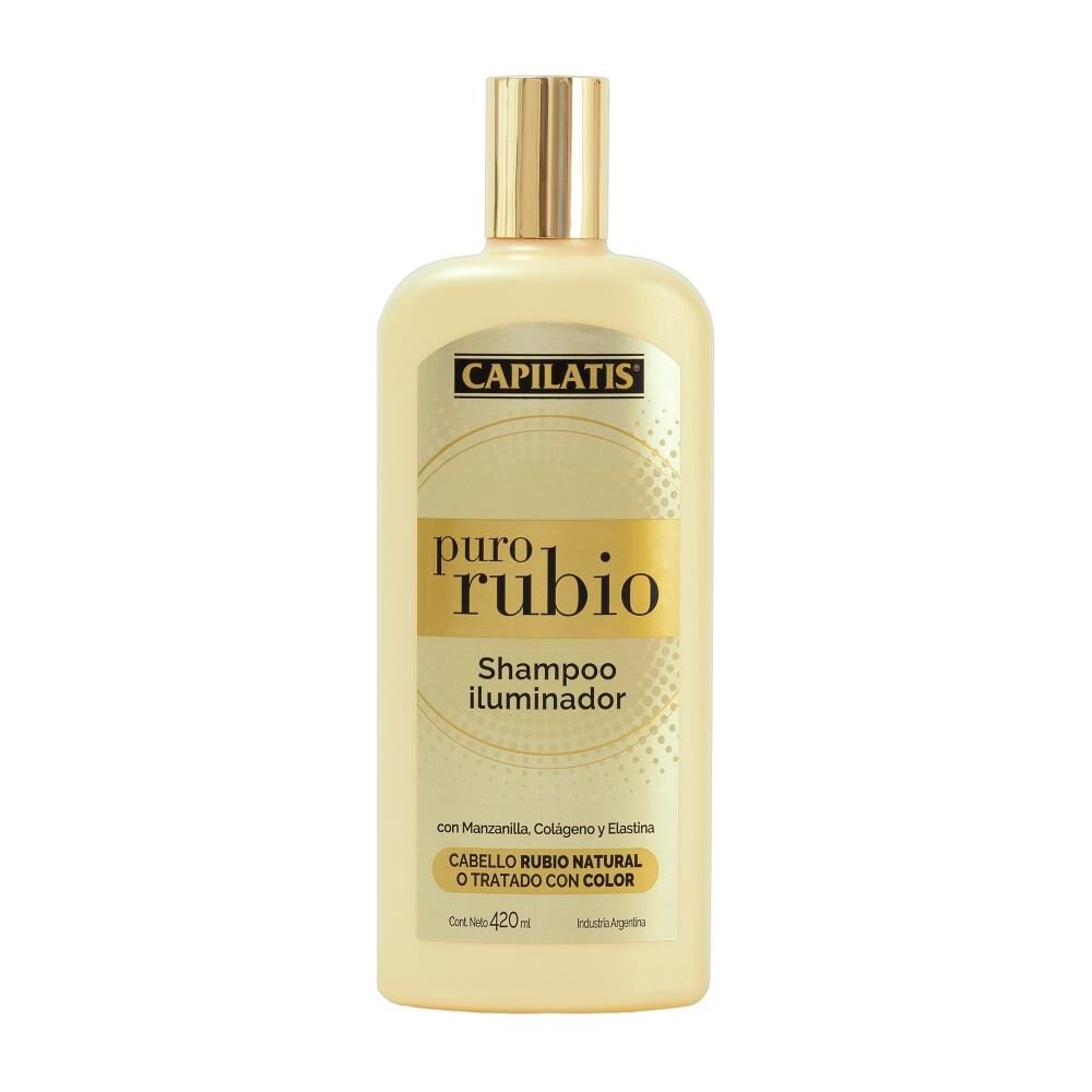 Shampoo Iluminador Puro Rubio 410 Ml Capilatis image number 0.0