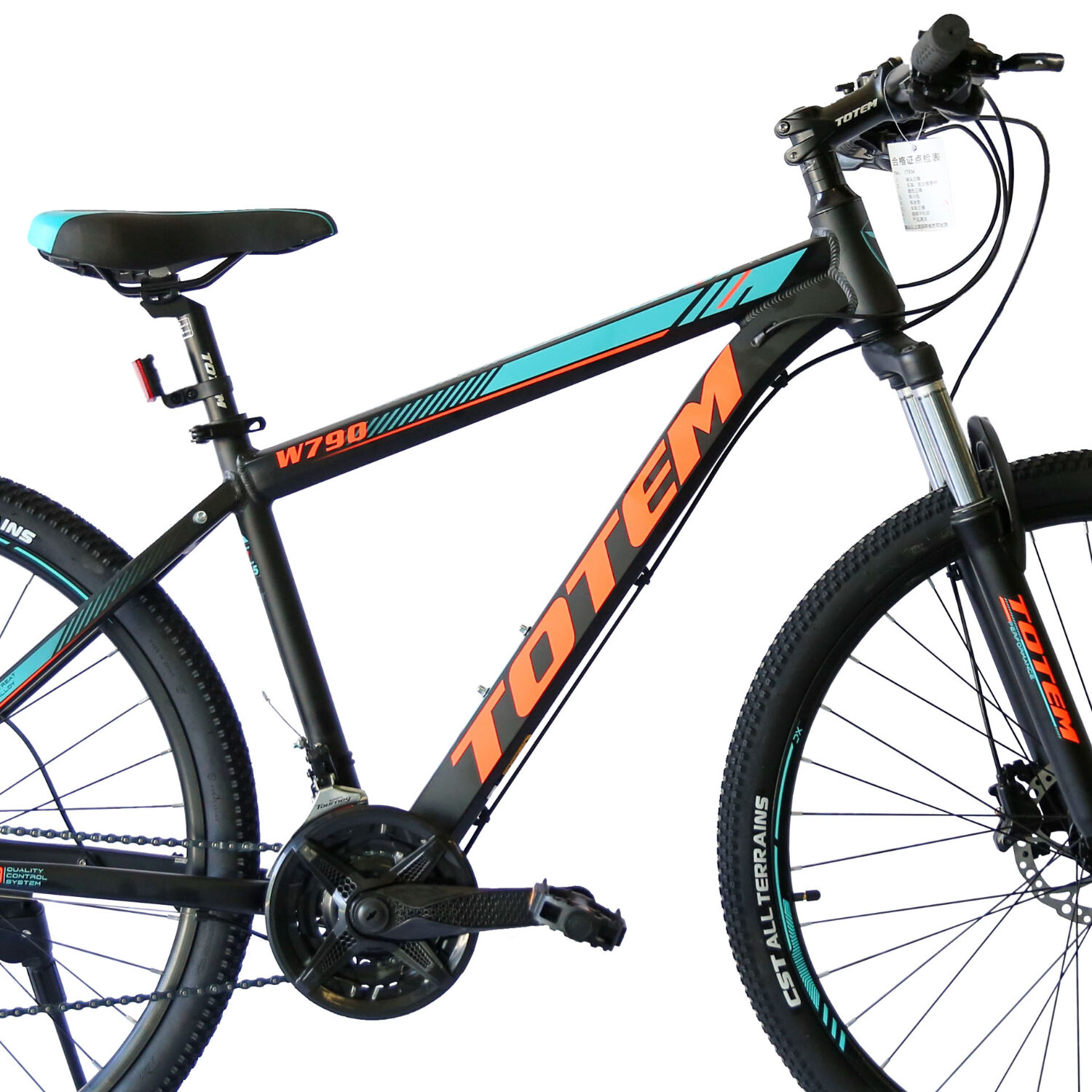 Bicicleta Totem Mtb Aro 27.5*19 Mod W790 Negro Naranja image number 1.0