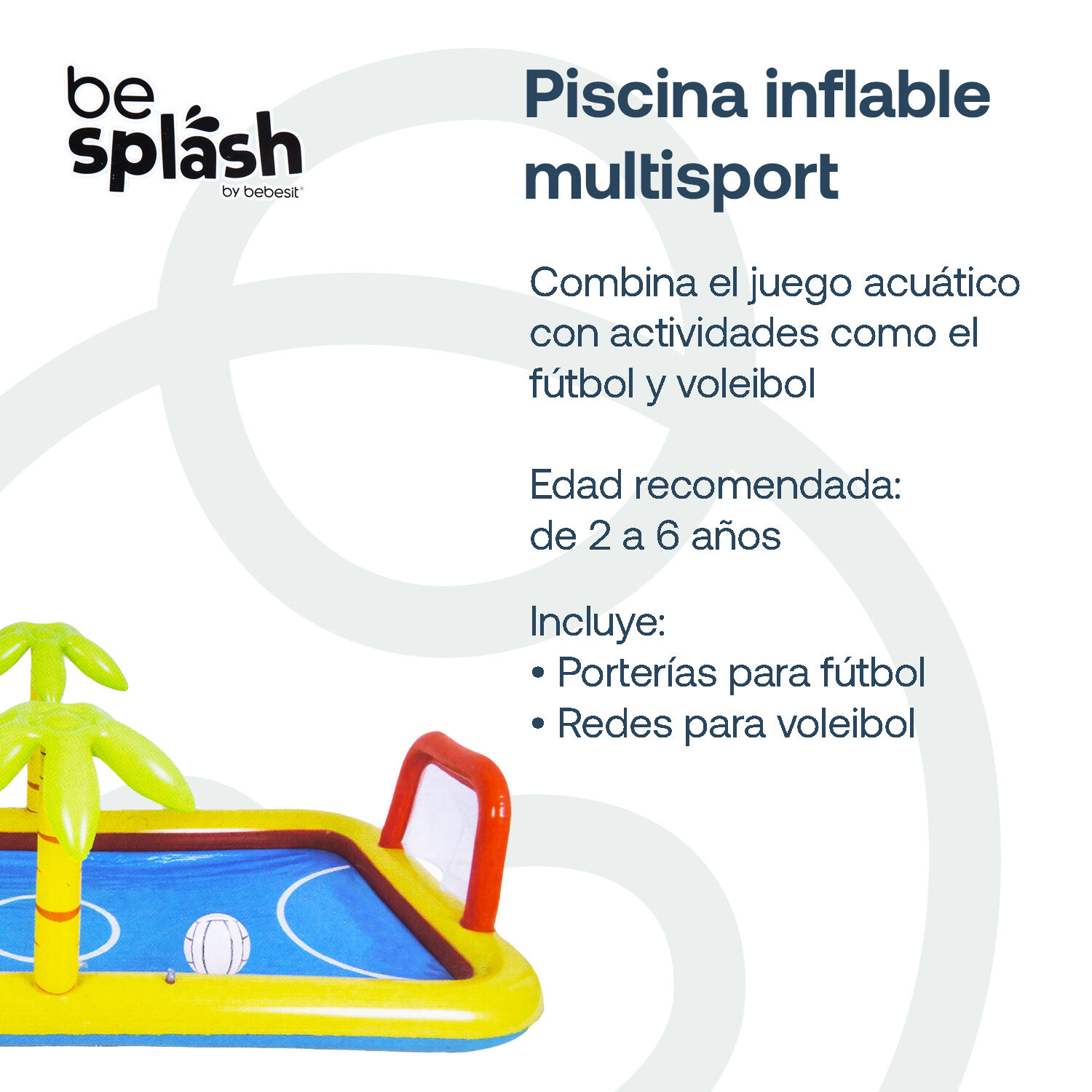 Piscina Centro De Juegos Futbol Voley Multicancha Be Splash image number 2.0