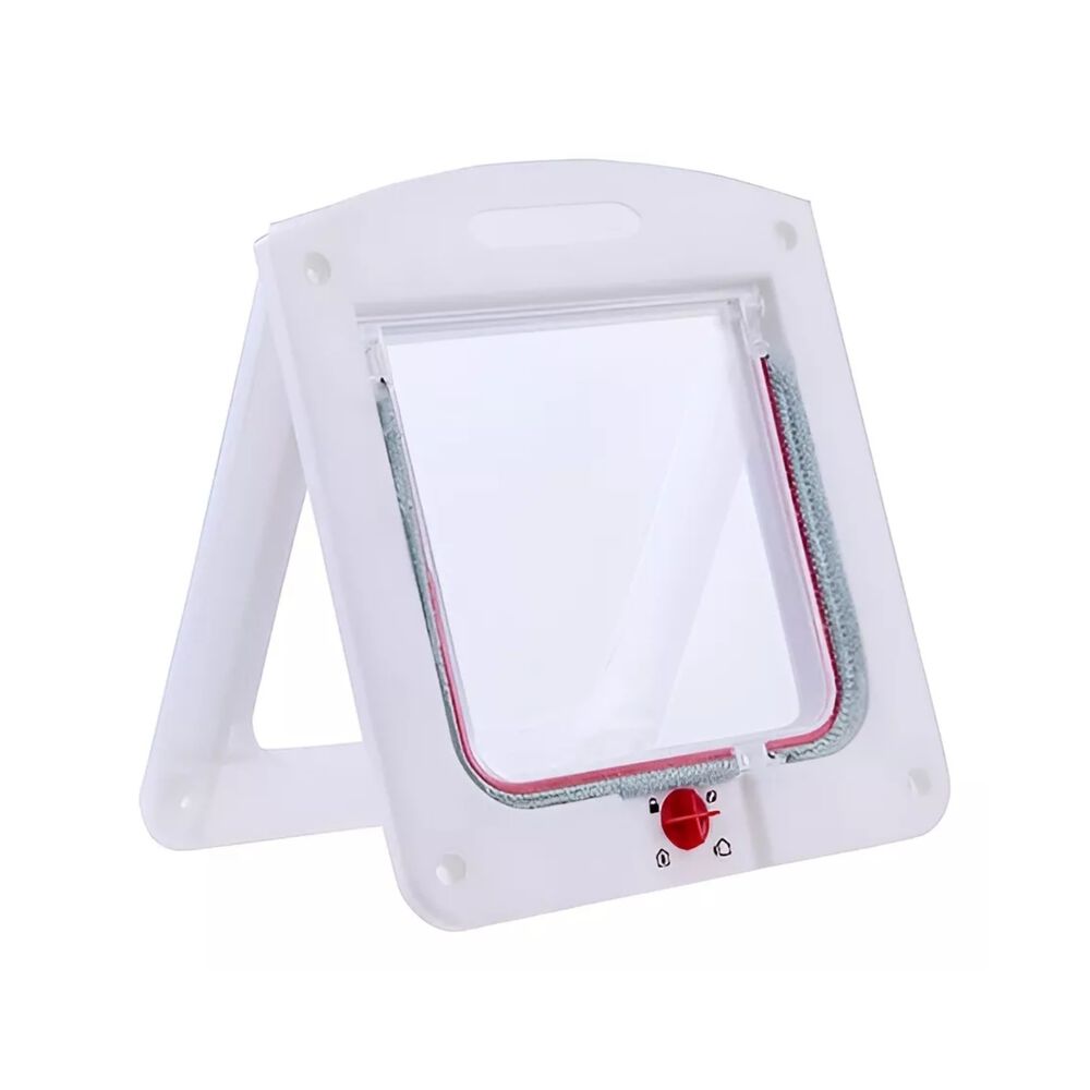 Puerta Abatible Exterior Mascotas Blanco image number 0.0