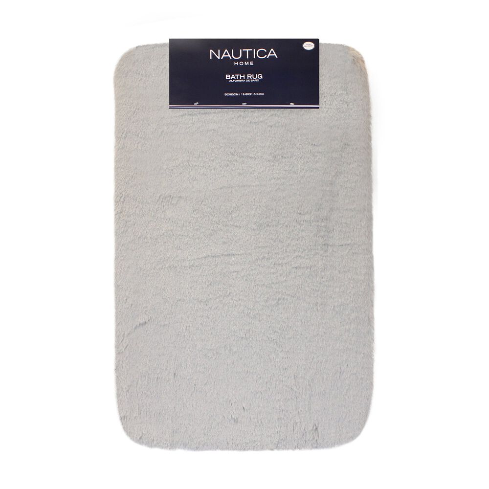 Alfombra De Ba&ntilde;o Nautica Home Ultra Suave 50x80cm Gris Claro image number 0.0