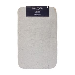 Alfombra De Ba&ntilde;o Nautica Home Ultra Suave 50x80cm Gris Claro