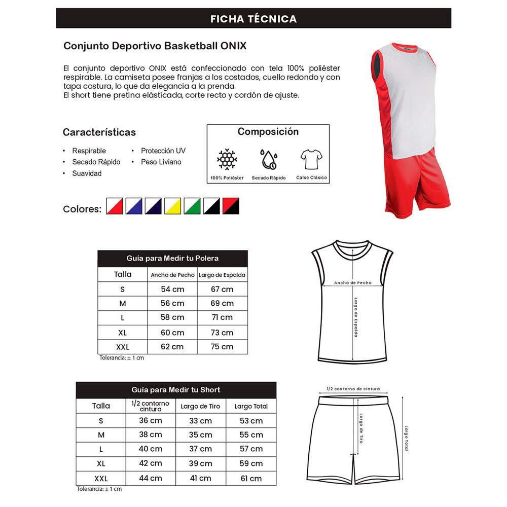 Uniforme De Basketball Onix Snix image number 2.0