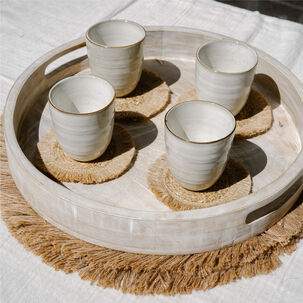 Set 8 Vasos Cerámica 270 Ml Siena Simplit