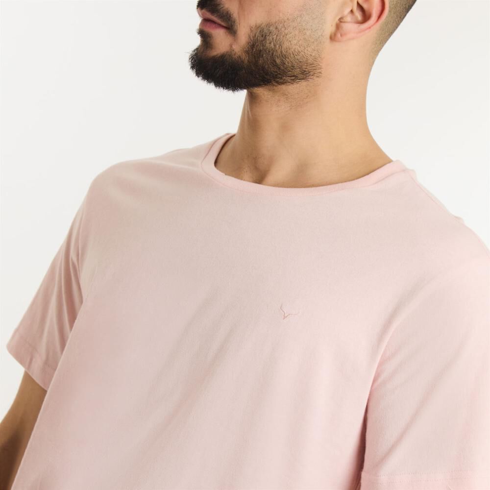 Polera B&aacute;sica Slim Manga Corta Cuello Redondo Hombre Az Black image number 4.0