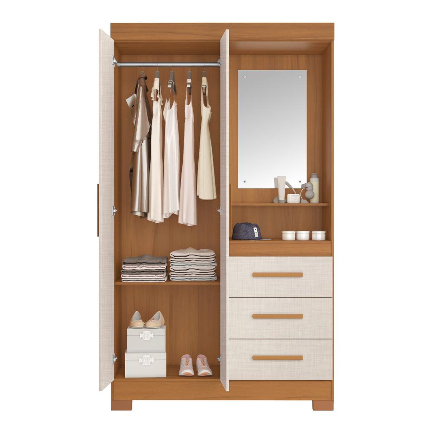 Cl&oacute;set Home Mobili Closet Gala / 2 Puertas / 3 Cajones image number 2.0