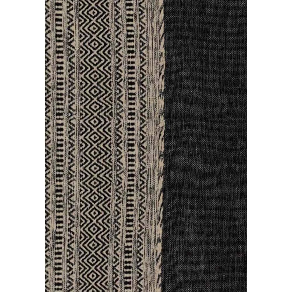 Alfombra Kilim Mediana Gris Oscuro image number 1.0