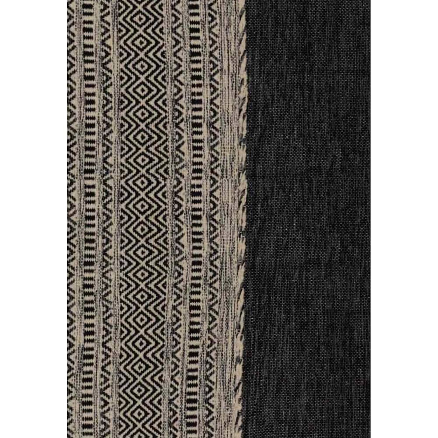 Alfombra Kilim Mediana Gris Oscuro image number 1.0