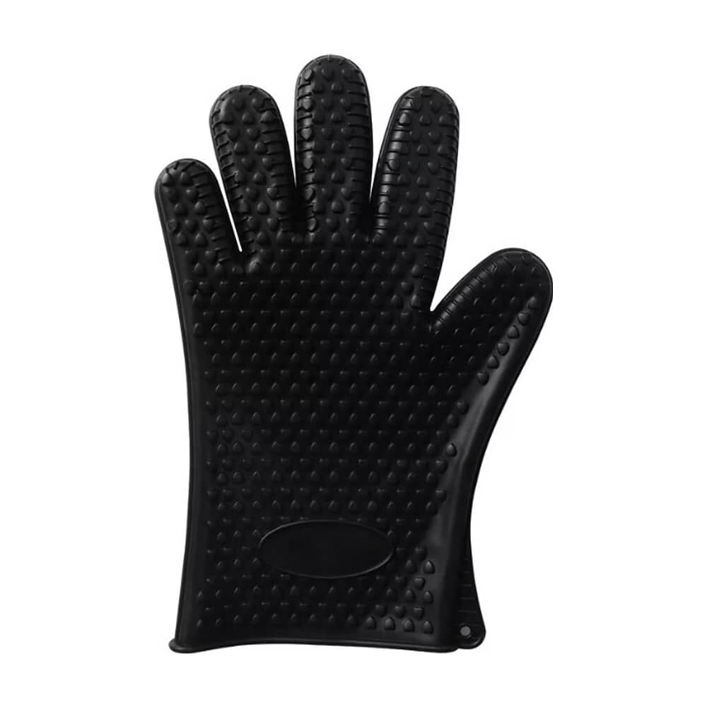 2 Guantes Manopla Protector De Calor (color Negro) Antideslizante image number 0.0