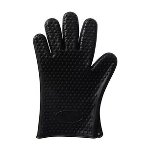 2 Guantes Manopla Protector De Calor (color Negro) Antideslizante