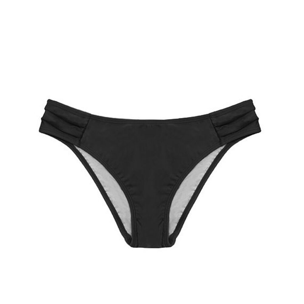 Bikini Calzón Con Drapeado Color Negro image number 3.0