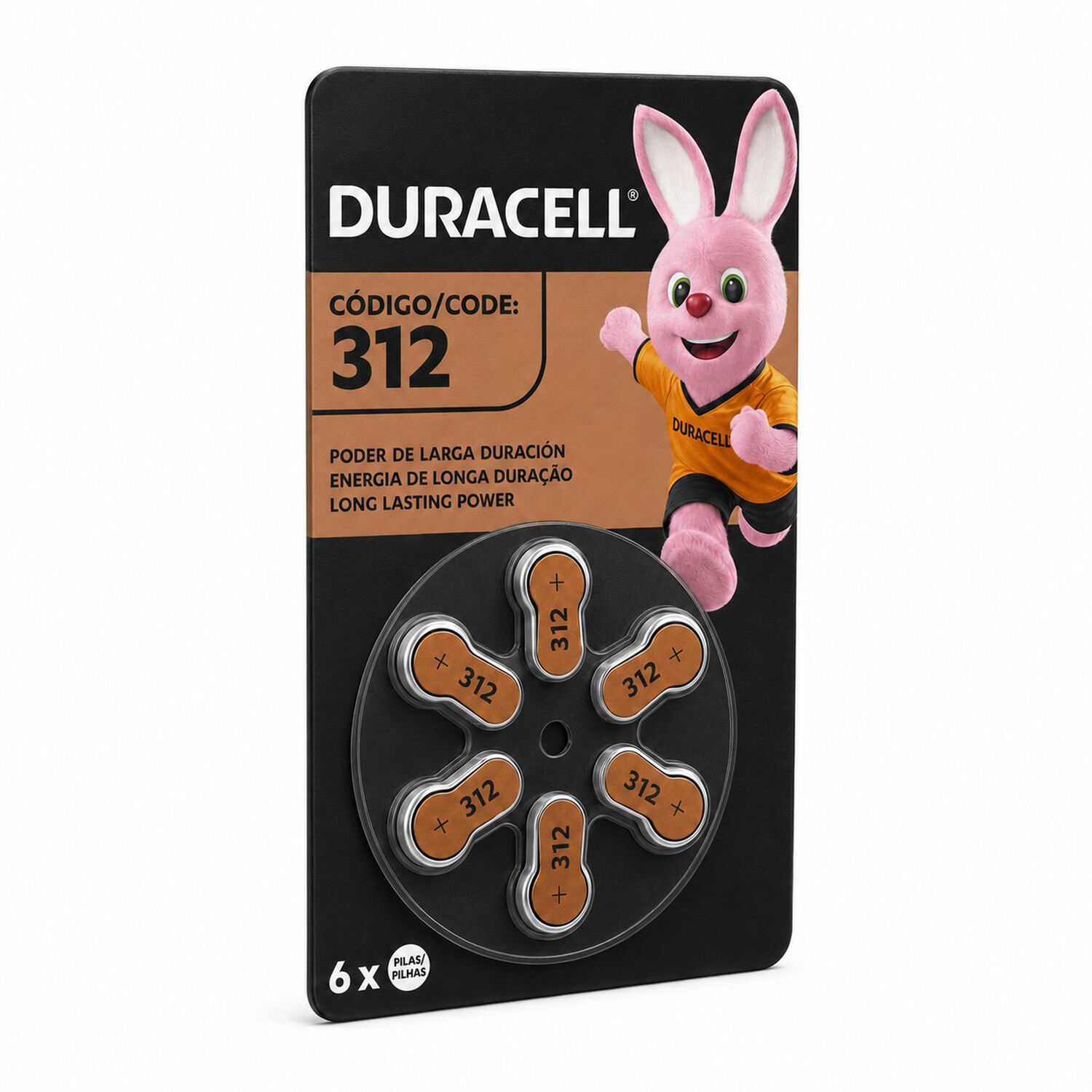 Pila Duracel 312 Auditiva - Pack De 6u Larga Duraci&oacute;n image number 1.0